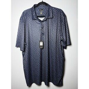 Greg Norman Navy Group Play Dry Men’s  XXL  POLO Abstract Pattern Golf NEW